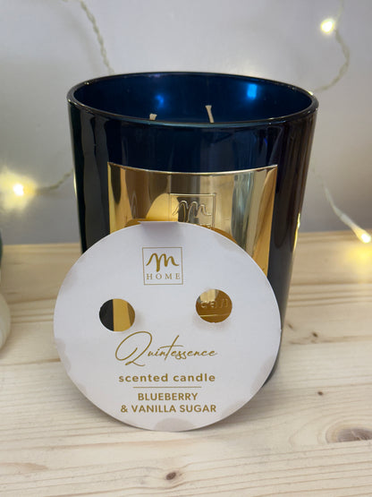 Candela Profumata Grande in Vetro 700g - Blueberry & Vanilla Sugar