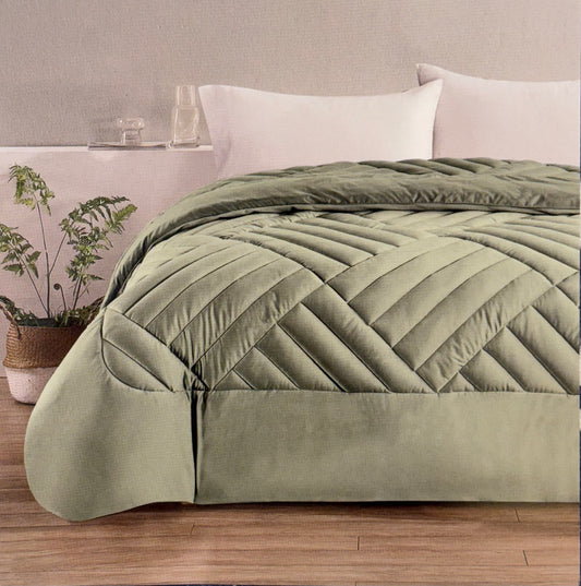 Trapunta in Velluto 260x260 Diaol Velvet - Effetto Piuma - Morbidissima