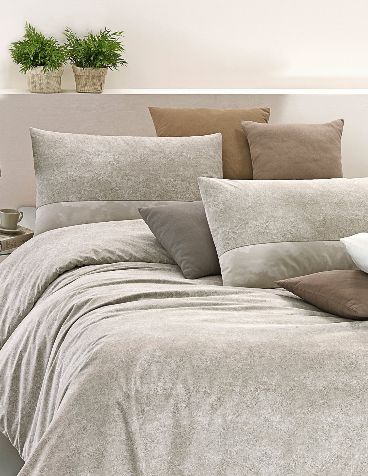 Parure Copripiumino Matrimoniale Roma 10% Cotone - Imberti Living Made in Italy