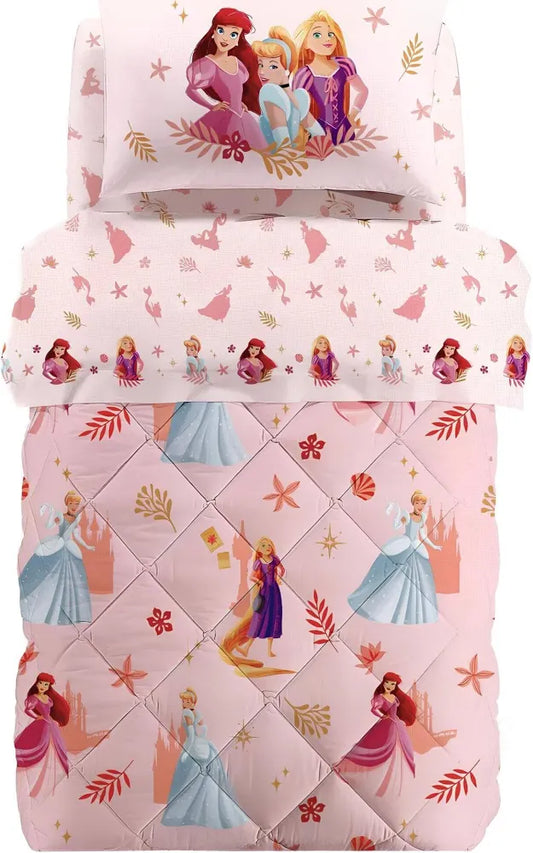 Trapunta Principesse Disney Singola - Cenerentola, Ariel e Rapunzel