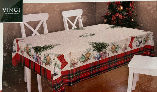 Tovaglia Tiffany Xmas Disegno 02 x12 (140x240)