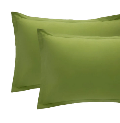 Coppia Federe Riviera Paint | 100% Cotone Madapolam 4 volants