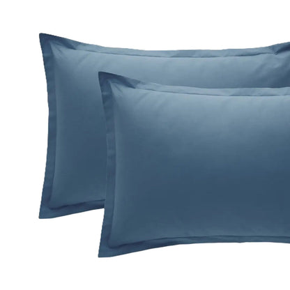 Coppia Federe Riviera Paint | 100% Cotone Madapolam 4 volants