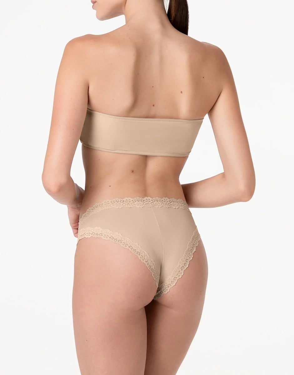 Brasiliano Donna Lovable Lacy Micro in Microfibra e Pizzo – 3x2