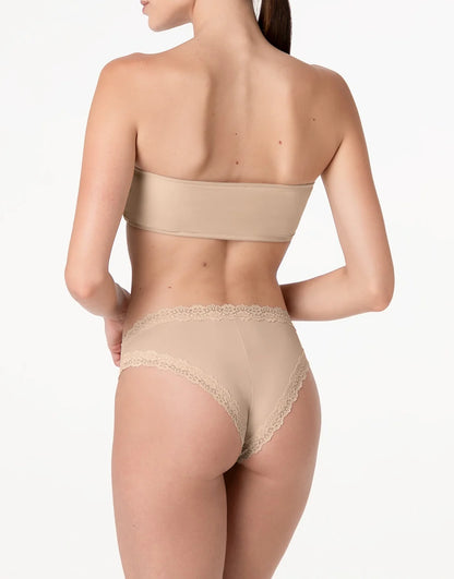 Brasiliano Donna Lovable Lacy Micro in Microfibra e Pizzo – 3x2