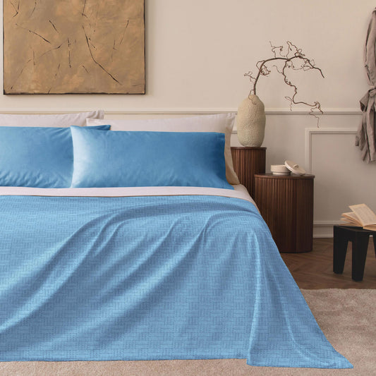 Copriletto Estivo in Cotone Linea Oro Leida Matrimoniale 260x260 cm