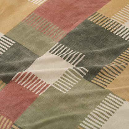 Parure Copripiumino Matrimoniale Parker Riviera in Cotone – Fantasia Geometrica Patchwork