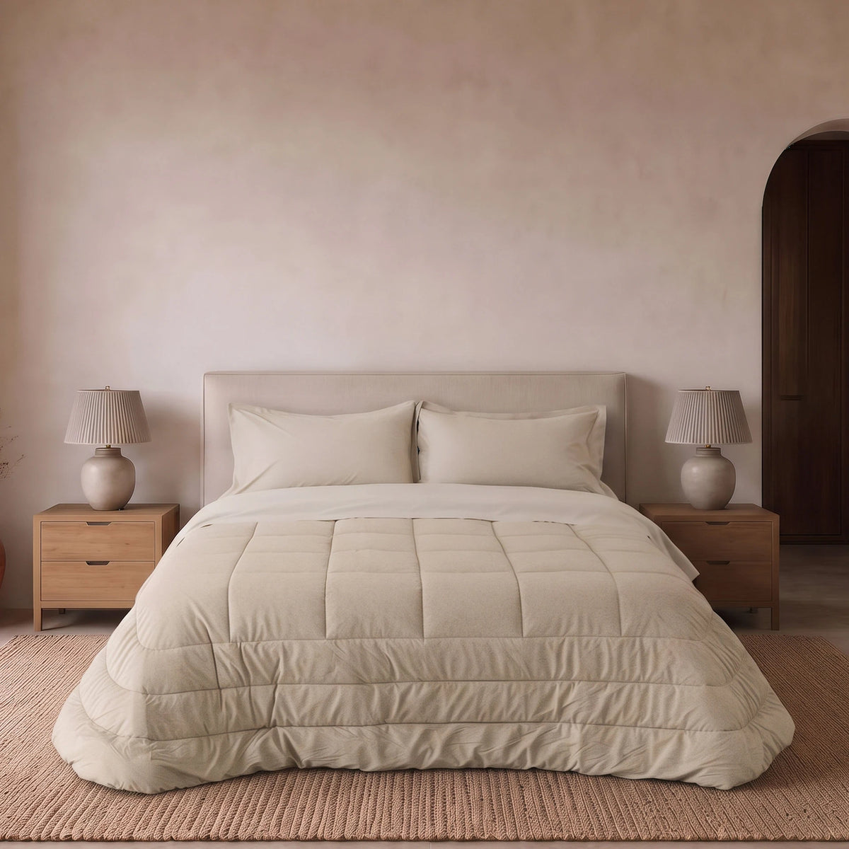 Trapunta Invernale Matrimoniale Riviera Gleda 260x270 in Velluto – 350 g/m²