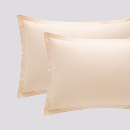 Coppia Federe Riviera Paint | 100% Cotone Madapolam 4 volants