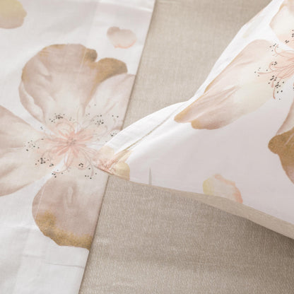 Completo Lenzuola Matrimoniale Linea Oro Ayla 100% Cotone | Fantasia Floreale