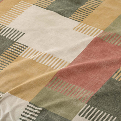 Completo Lenzuola Matrimoniale Parker in 100% Cotone Fantasia Geometrica – Carillo