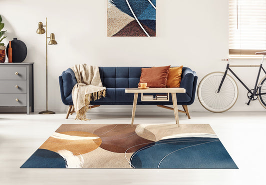 Tappeto Moderno Luna Sobel 160x230 cm Antiscivolo con Stampa Digitale