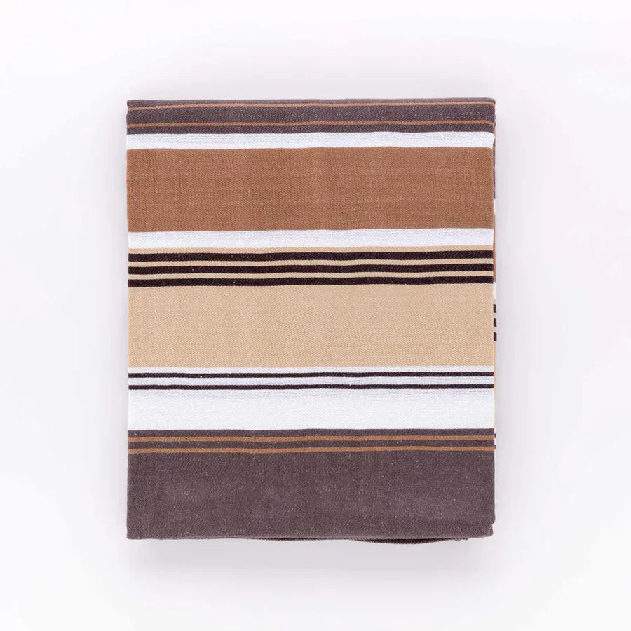 Tovaglia Tinto in Filo Stripe Linea Oro 100% Cotone 6 e 12 Posti