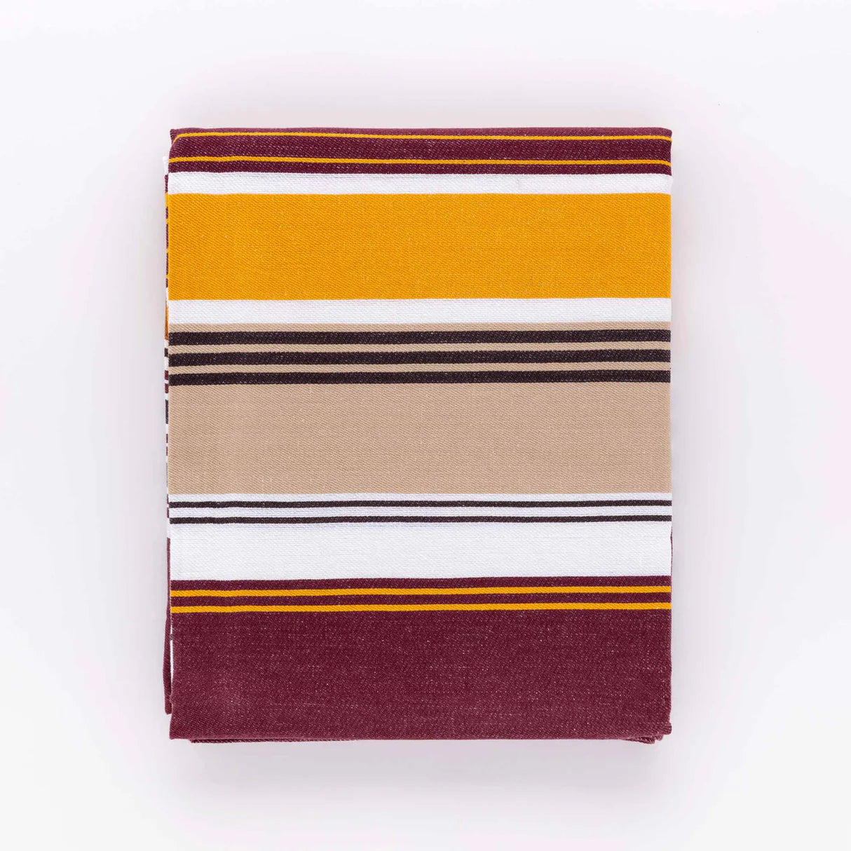 Tovaglia Tinto in Filo Stripe Linea Oro 100% Cotone 6 e 12 Posti