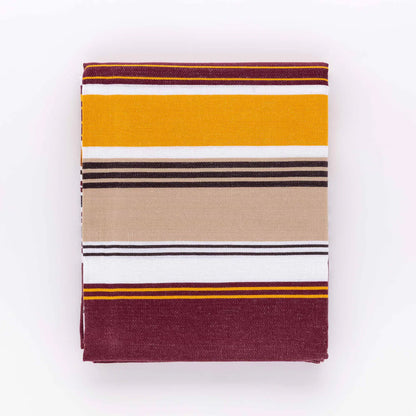 Tovaglia Tinto in Filo Stripe Linea Oro 100% Cotone 6 e 12 Posti