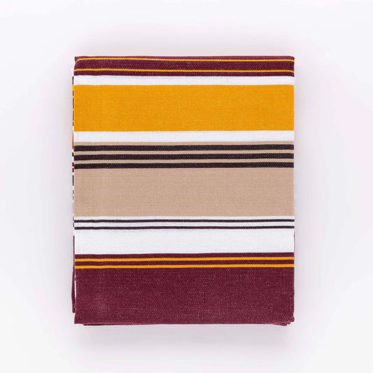 Tovaglia Tinto in Filo Stripe Linea Oro 100% Cotone 6 e 12 Posti