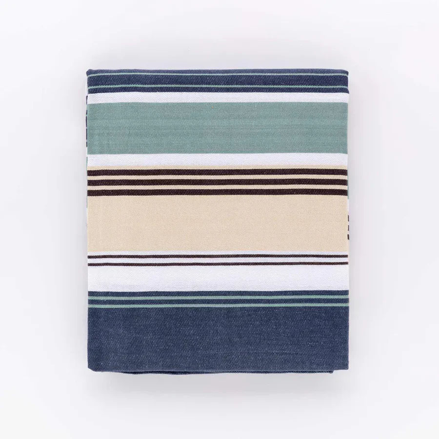 Tovaglia Tinto in Filo Stripe Linea Oro 100% Cotone 6 e 12 Posti