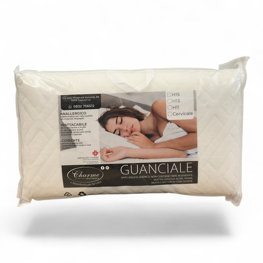 Guanciale Memory h15 Sfoderabile