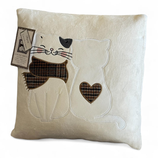 Cuscino Arredo Lilly in Coral Sfoderabile 45x45 con Imbottitura