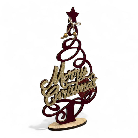 Albero di Natale in Legno per Decorazioni Mercury Home