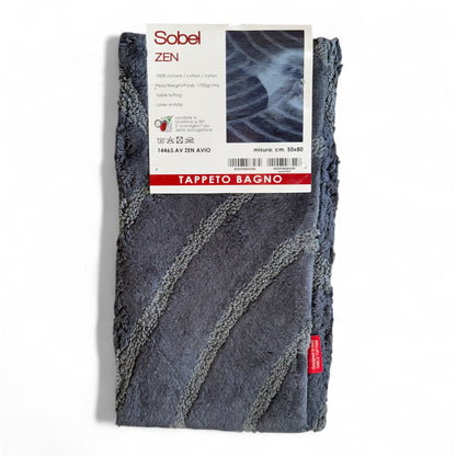 Tappeto Bagno Sobel Zen 50x80 100% Cotone Disegnato in Italia