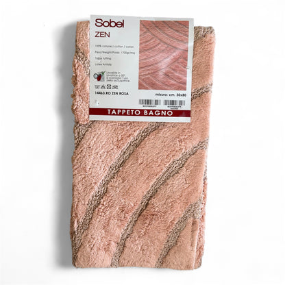 Tappeto Bagno Sobel Zen 50x80 100% Cotone Disegnato in Italia