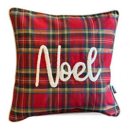 Cuscino Natalizio Scozzese Vingi 45x45 con Imbottitura - Made in Italy
