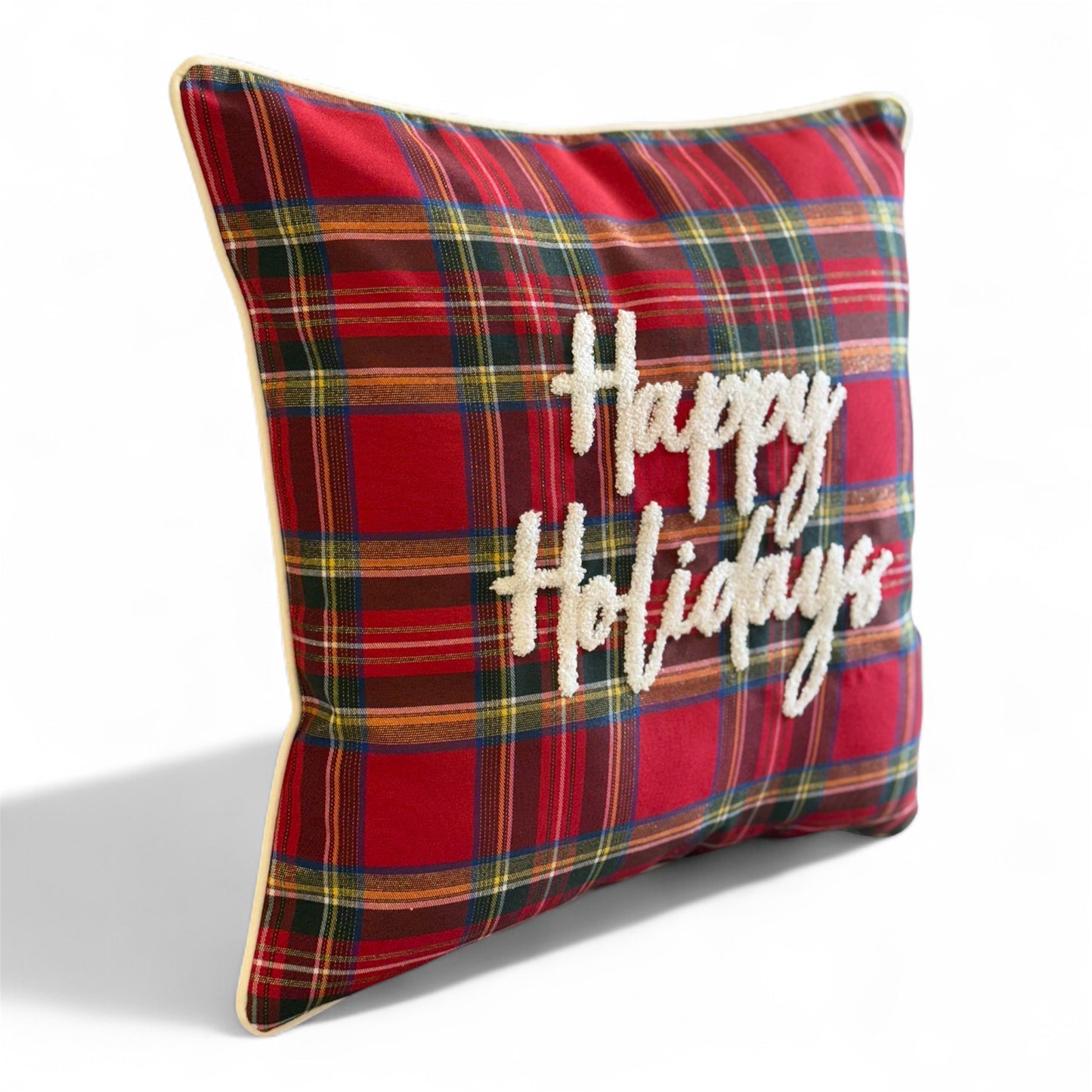 Cuscino Natalizio Scozzese Vingi 45x45 con Imbottitura - Made in Italy