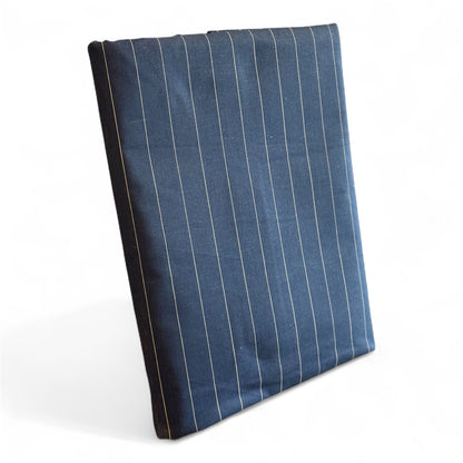 Copripiumino S&G Listra Blu 100% Cotone Una Piazza e Mezza