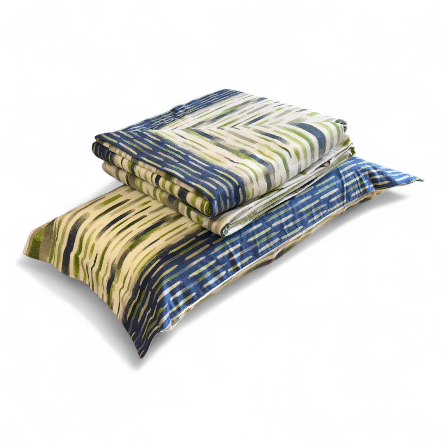 Completo Lenzuola Flanella Matrimoniale Biancaluna Tramonti - 100% Cotone Caldo I Vari Colori