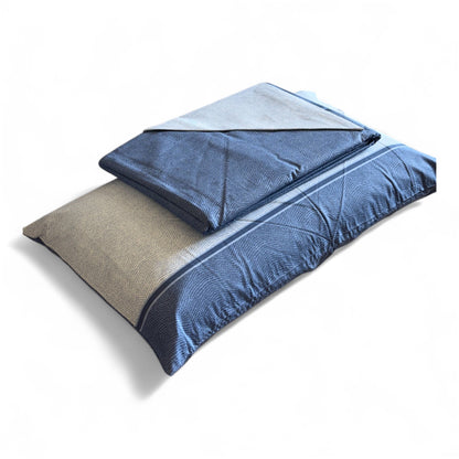 Copripiumo Matrimoniale Biancaluna Tramonti Dern in Cotone 100% - Reversibile