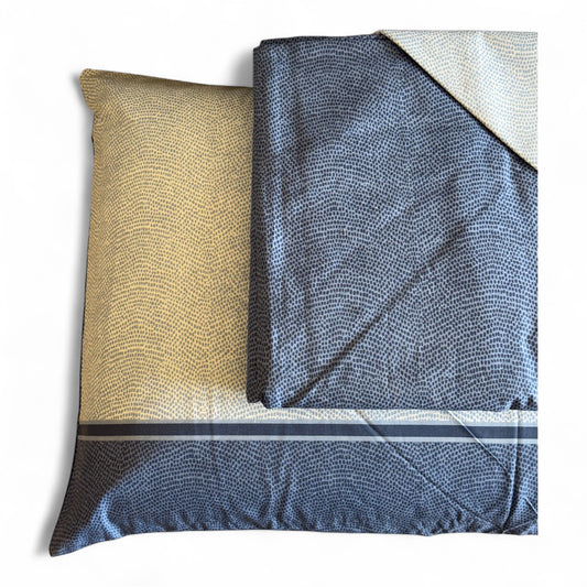 Copripiumo Matrimoniale Biancaluna Tramonti Dern in Cotone 100% - Reversibile