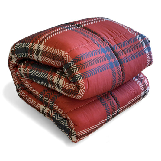 Trapunta Invernale Marta Marzotto Matrimoniale Rosso e Blu