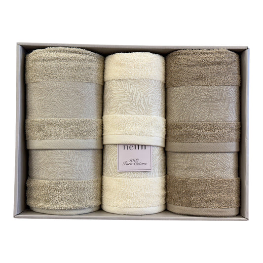 Completo Set Asciugamani Spugna 3+3 Kila Neith