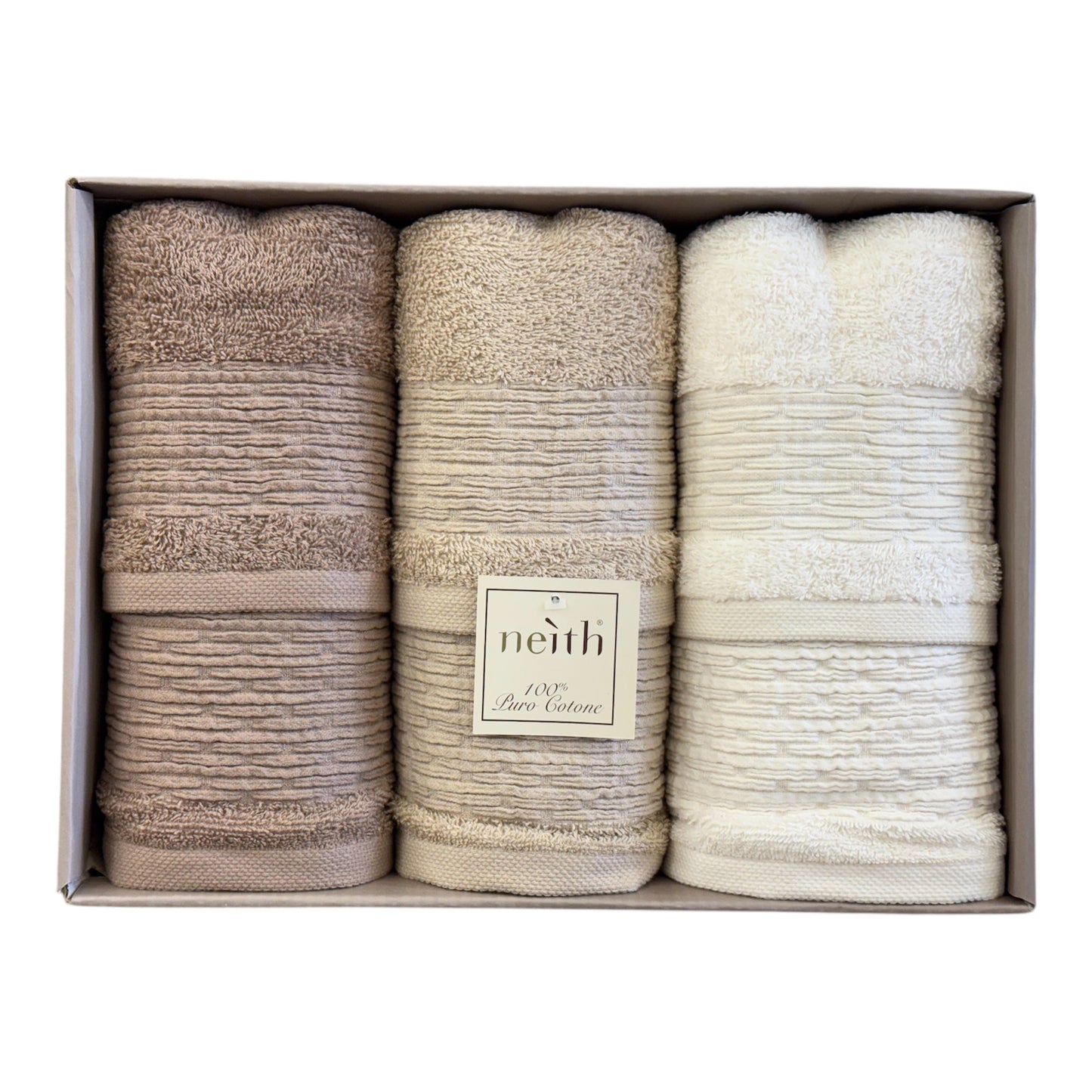 Completo  Set Asciugamani Spugna 3+3 Giuliana Neith