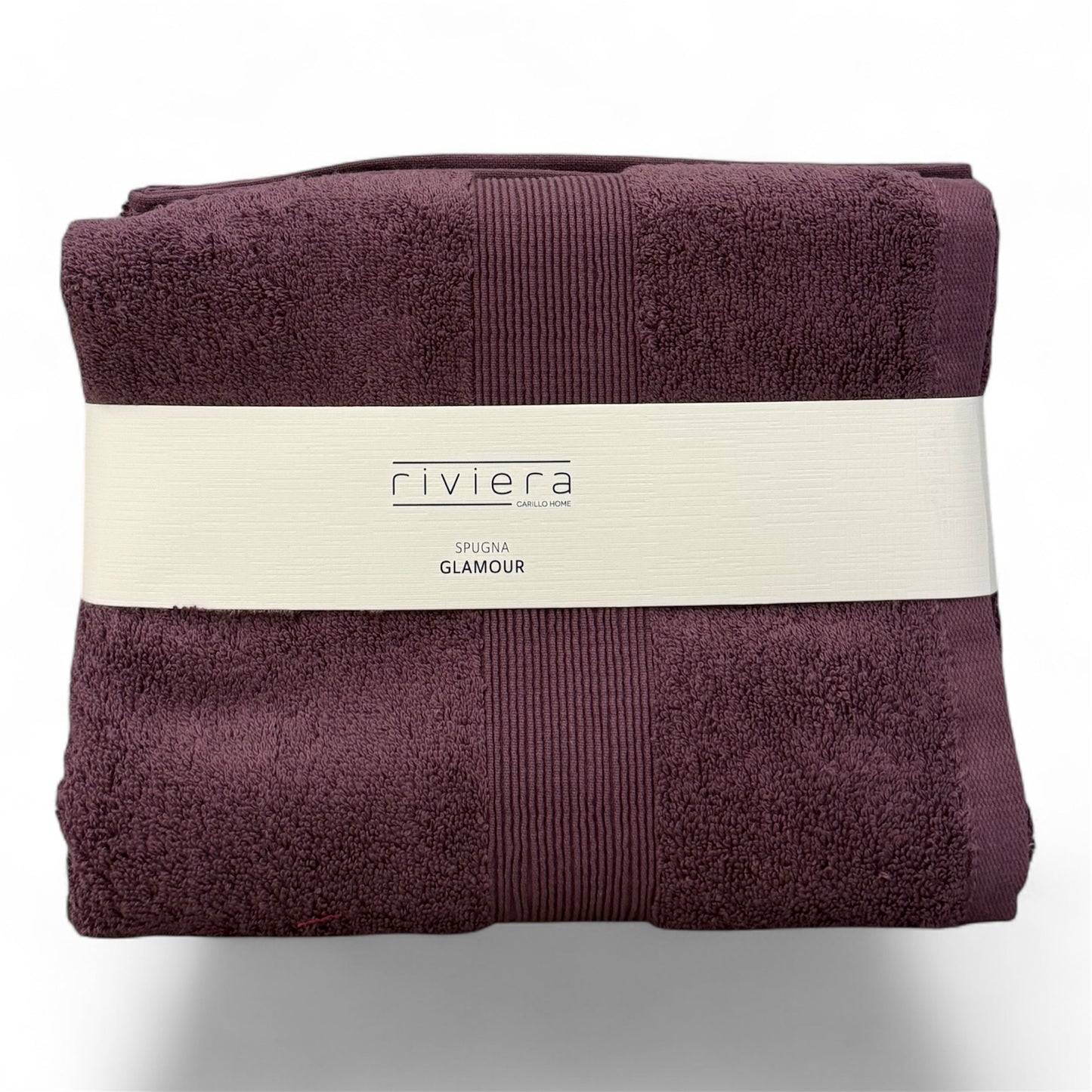 Set Asciugamani Viso e Ospite Riviera Glamour in Spugna di Cotone 600 g/m2
