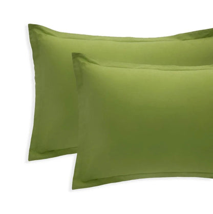 Coppia Federe Riviera Paint | 100% Cotone Madapolam 4 volants