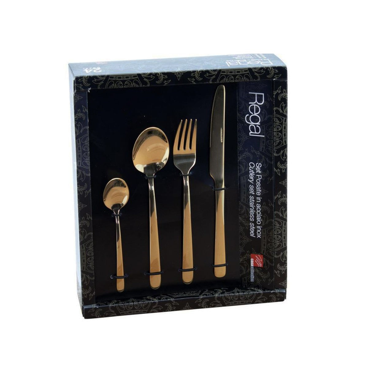 Servizio Posate Regal Oro Acciaio Inox 24pz
