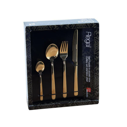 Servizio Posate Regal Oro Acciaio Inox 24pz