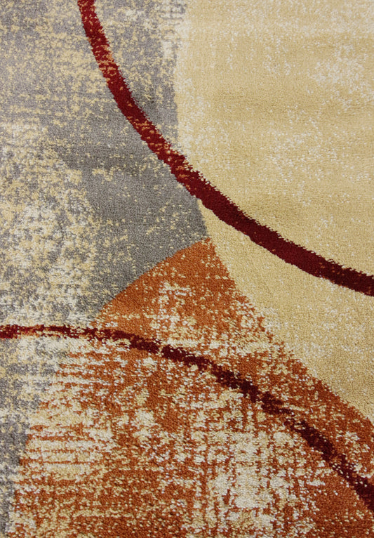 Tappeto Moderno Sobel Smart 65004 160x235 cm Design Astratto Multicolor Pelo Medio