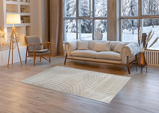 Tappeto Moderno Sobel Soft 3134 160x230 cm Effetto Scolpito Pelo Alto Elegante