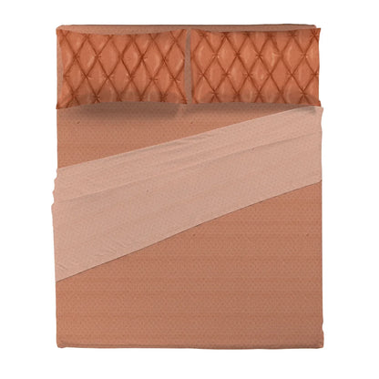 Lenzuola Matrimoniali Thun Plume Rust | 100% Cotone