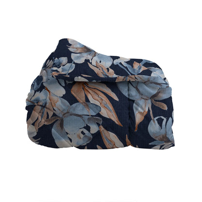 Trapunta Matrimoniale Soffice Fleur - Di Maestro Italia - Dark Blue (260x260)