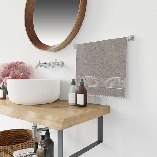 Set Asciugamani 3+3 in Spugna 100% Cotone Vingi Ivonne