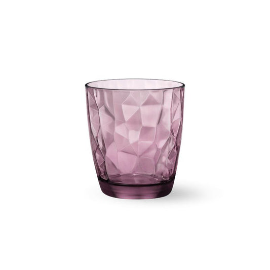 Set Bicchieri Bormioli Diamond 30,5 cl Rock Purple - Made In Italy