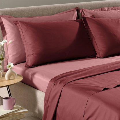 Completo Lenzuola Caleffi Vita Double Matrimoniale Bordeaux