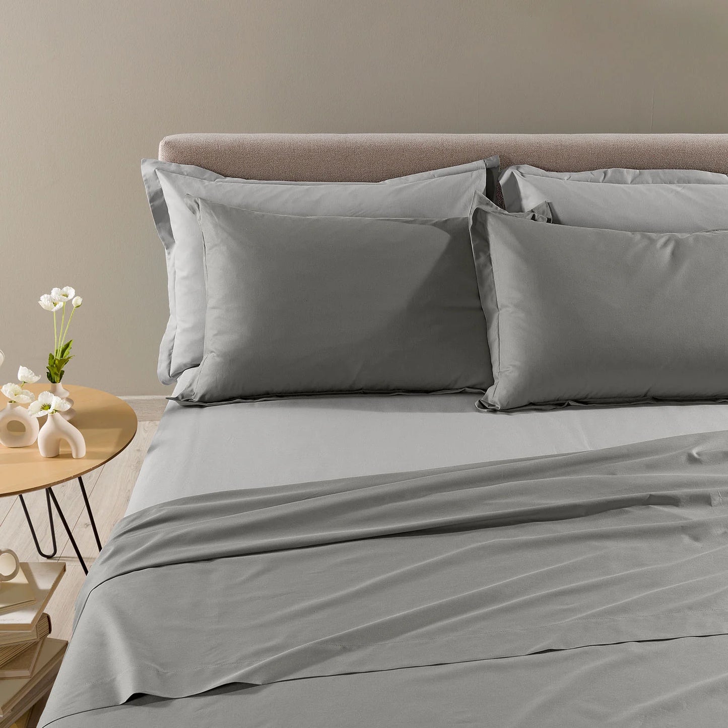 Completo Lenzuola Caleffi Vita Double Matrimoniale Grigio