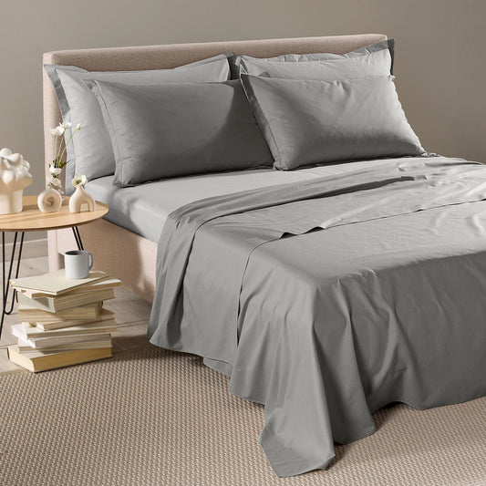 Completo Lenzuola Caleffi Vita Double Matrimoniale Grigio