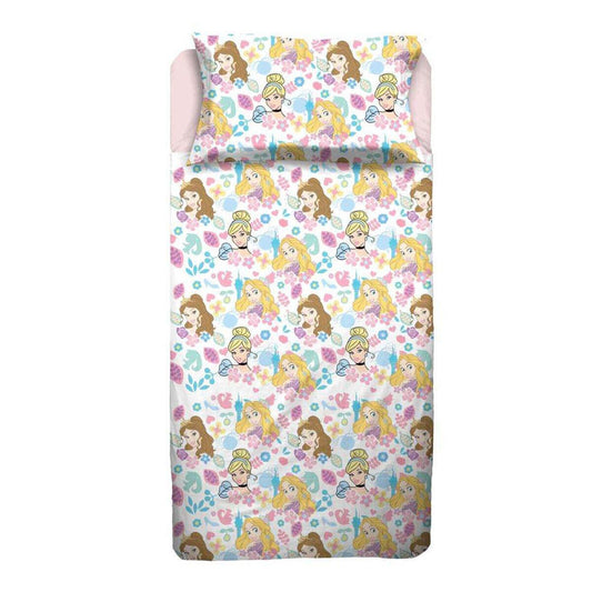Completo Letto in Cotone Principesse Una Piazza e Mezza Disney Home