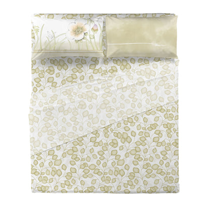 Completo Lenzuola Matrimoniale THUN Bloom 100% Cotone